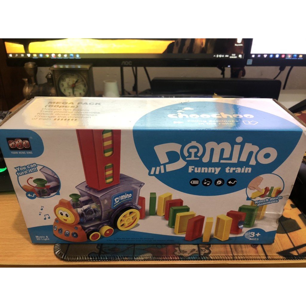 Tàu hoả tự động xếp domino/ đồ chơi thông minh cho bé/đồ chơi sáng tạo