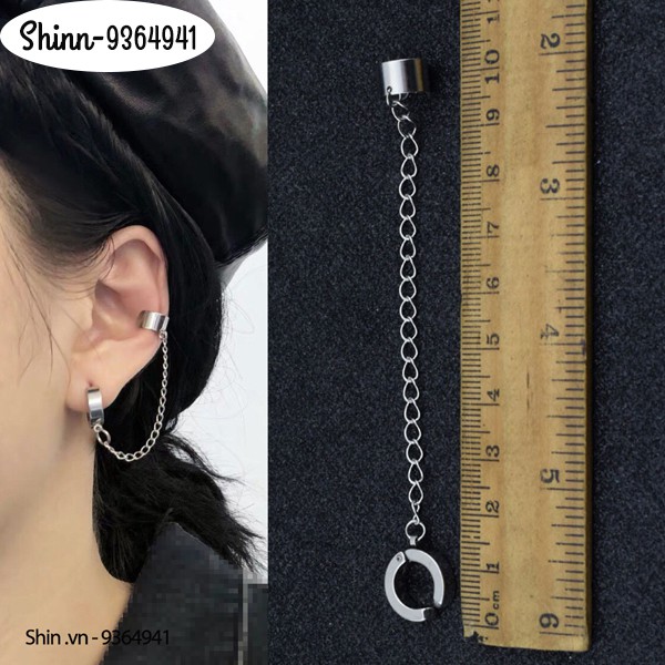 Khuyên tai nam, Unisex titan Không Gỉ (Nam - Nữ) style Hàn Quốc, dễ kết hợp
