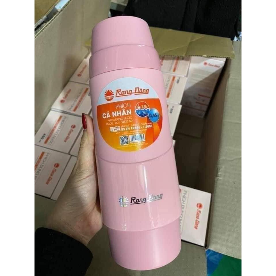 [HÀNG CHÍNH HÃNG] Bình giữ nhiệt Rạng Đông 450ml, giữ nước nóng hơn 6 tiếng –phích giữ nhiêt , bình nước giữ nhiệt