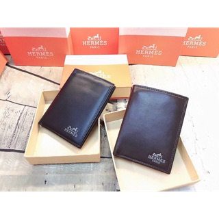 Ví da nam dáng đứng 2 màu