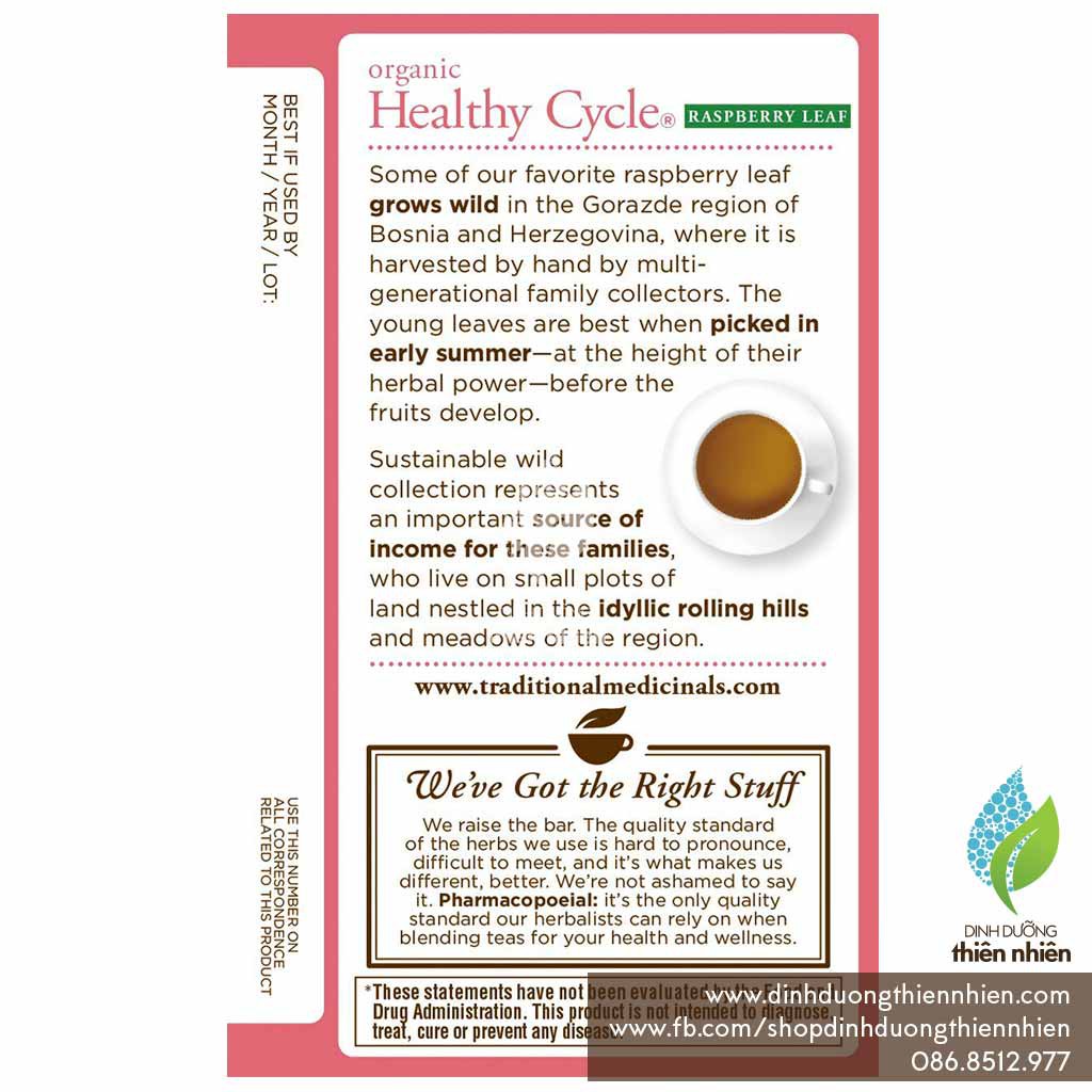 Trà Hữu Cơ Giúp Điều Hoà Kinh Nguyệt Traditional Medicinals Organic Healthy Cycle