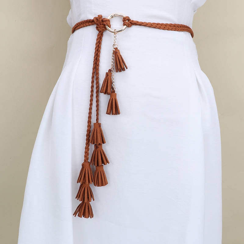 Dây thắt lưng chuông nhỏ, đai váy nữ chun co giãn
