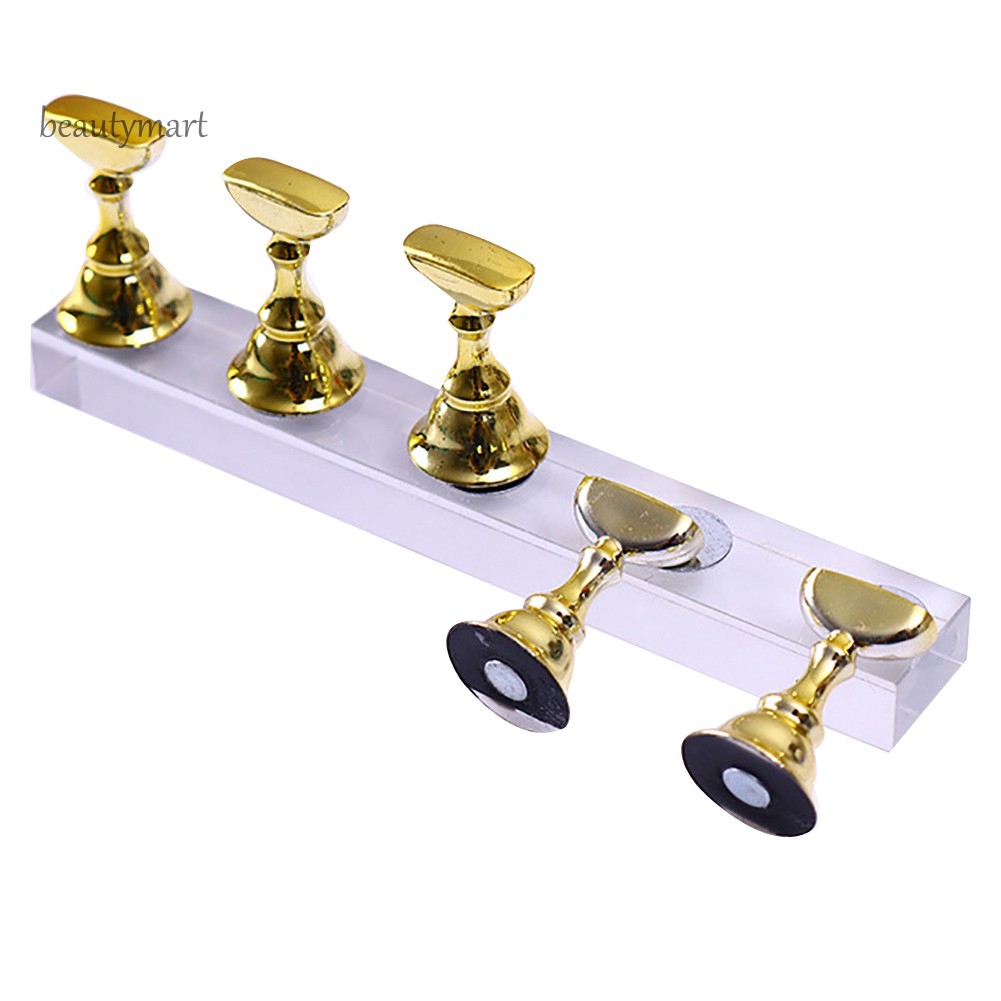 [Hàng mới về] Set 5 giá đỡ nam châm trưng bày móng gel UV