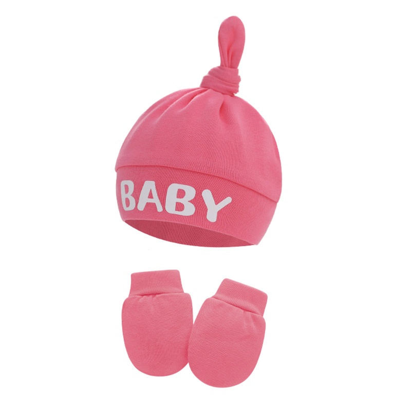 Set 2 Găng Tay Cotton Chống Trầy Xước Cho Bé