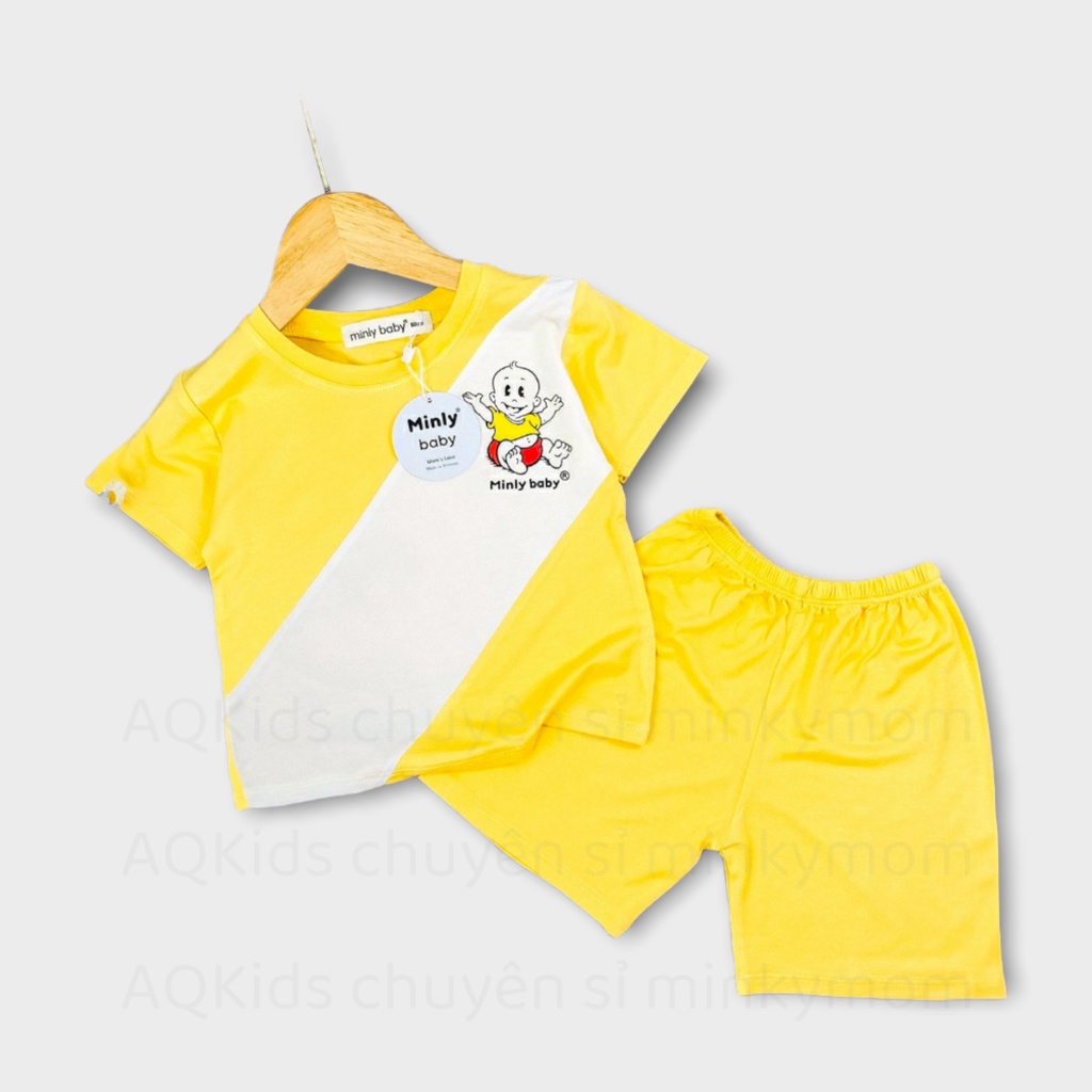 [BÉ 20-30KG] Bộ Thun Lạnh Minkymom Minlybaby Bé Trai Bé Gái In Hình Baby Ngộ Nghĩnh Unibaby BCLG