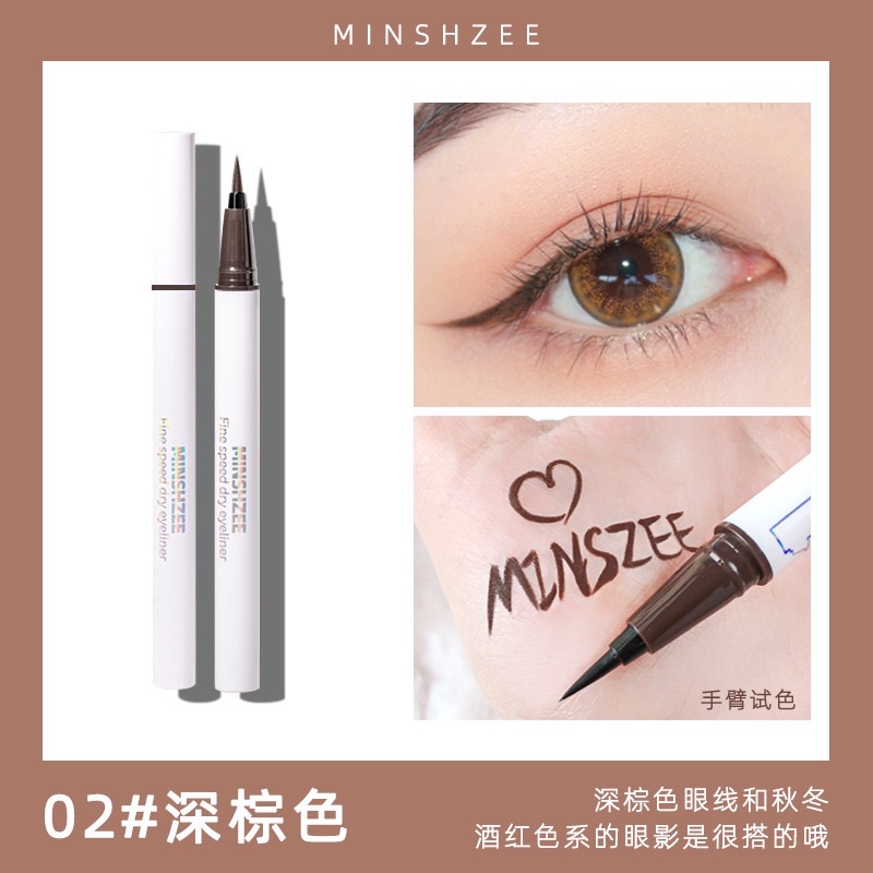 Bút kẻ mắt nước Eyeliner nhanh khô nét mảnh nội địa Minshzee