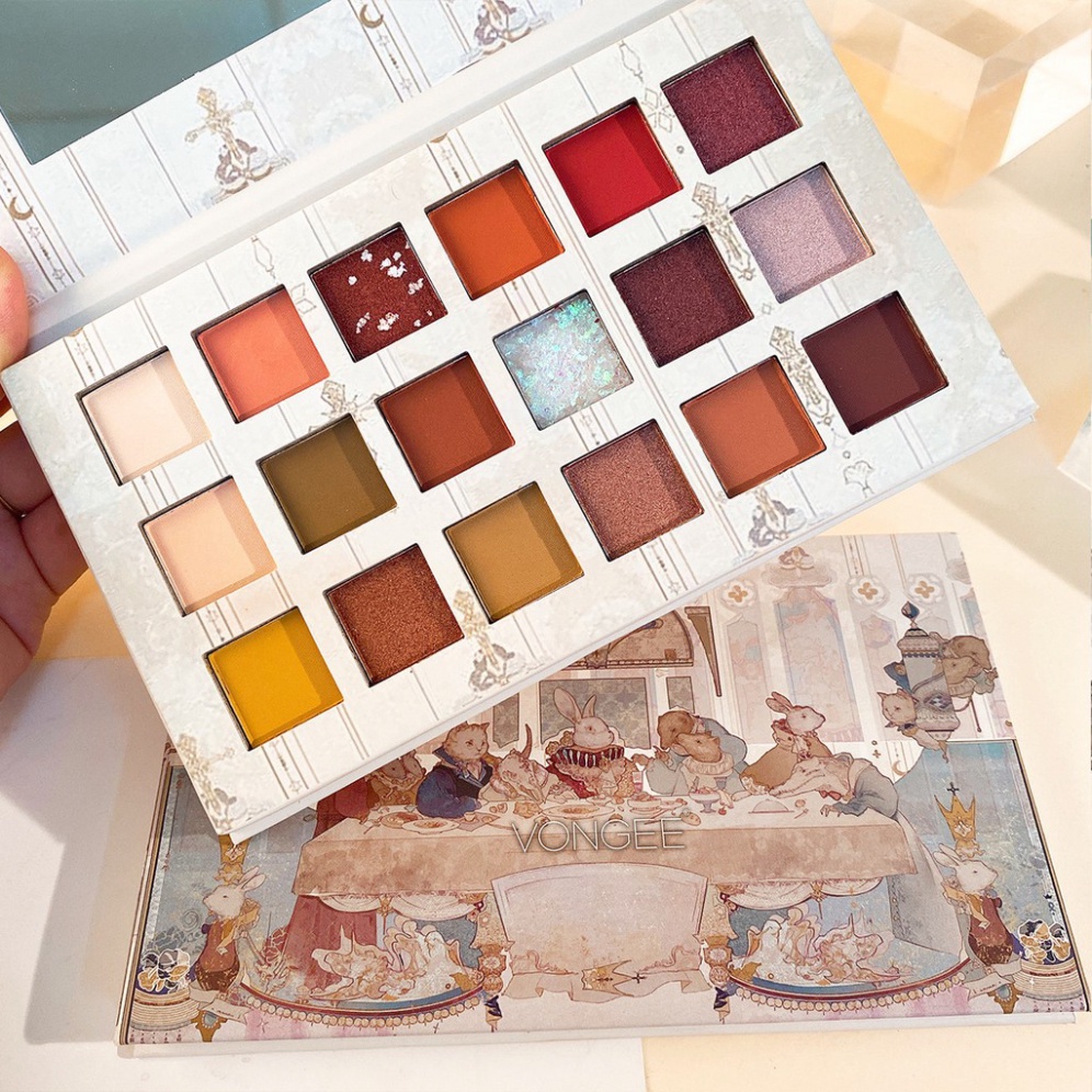 [Phấn mắt ❤️𝑭𝒓𝒆𝒆𝒔𝒉𝒊𝒑❤️ Bảng phấn mắt 18 ô Vongee Rabbit Party