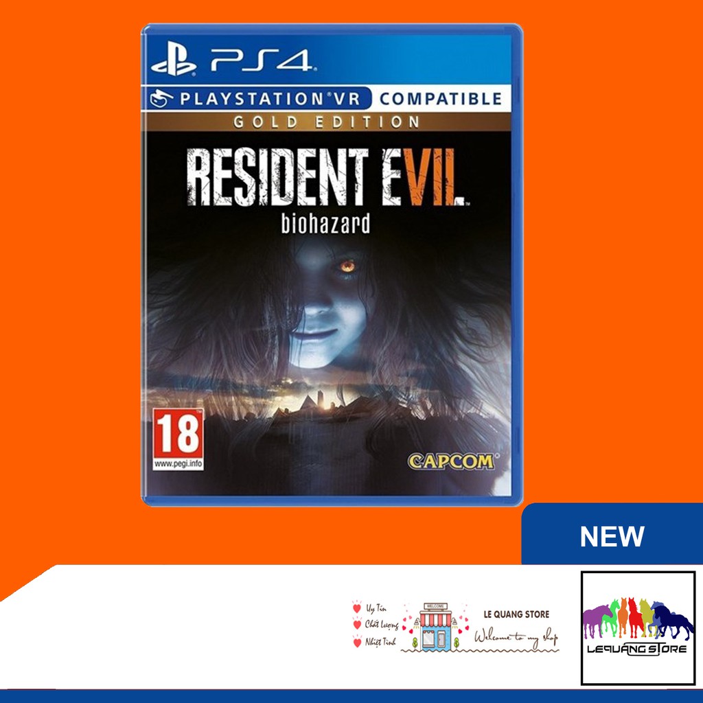 Đĩa game PS4: Resident Evil 7 Gold