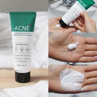 Sữa Rửa Mặt Some By Mi AHA-BHA-PHA 30 Days Miracel Acne Clear Foam