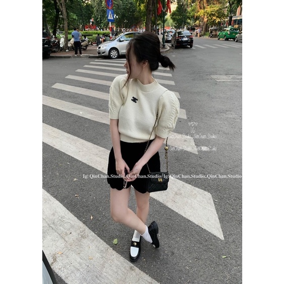 Áo len tay ngắn 2022