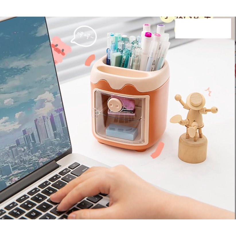 Hộp Bút Học Sinh Đựng Văn Phòng Phẩm Kiểu Dáng Siêu Dễ Thương - Hộp Đựng Đồ Đa Năng