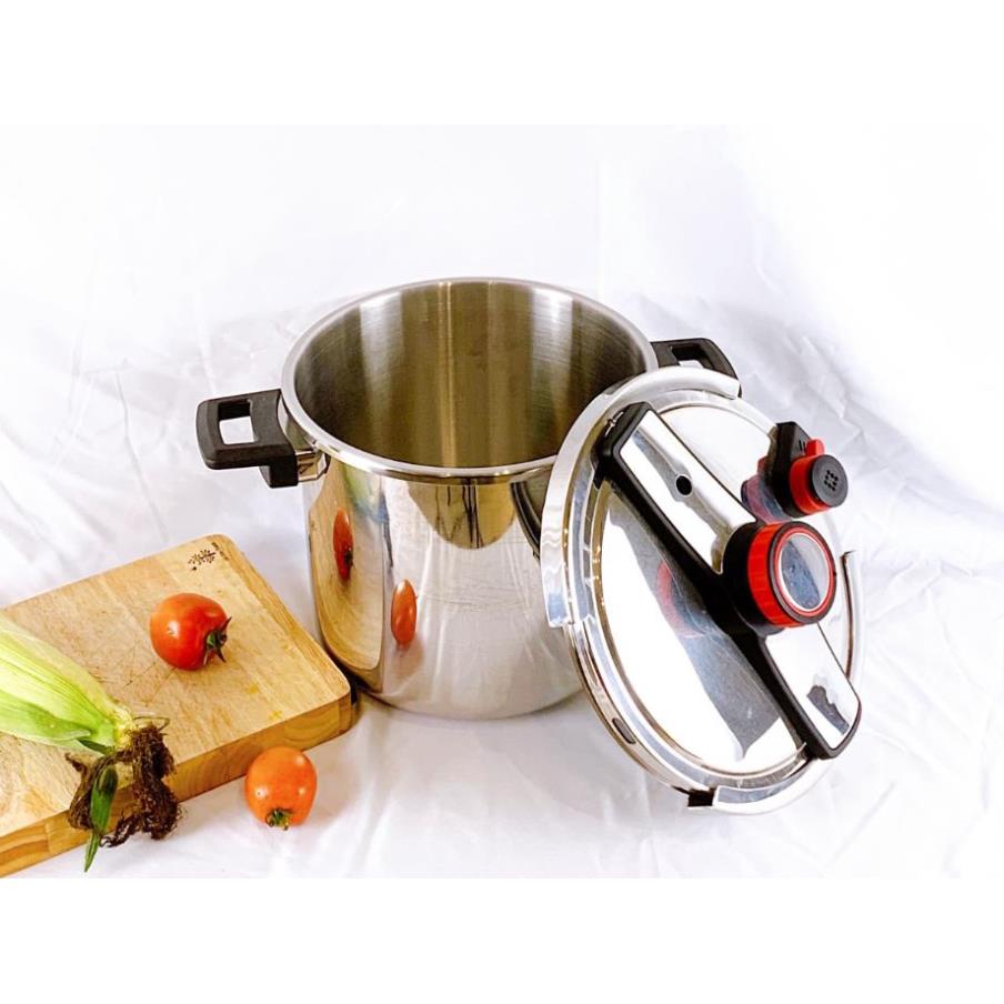 Nồi Áp Suất Kaisa Villa 8L,Inox 304 Dùng Được Cho Mọi Loại Bếp,Truyền Nhiệt Nhanh,Độ Bền Cực Tốt