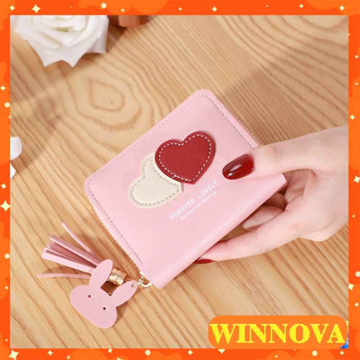 Ví nữ mini cao cấp ngắn cute nhỏ gọn bỏ túi thời trang giá rẻ WINNOVA AV17