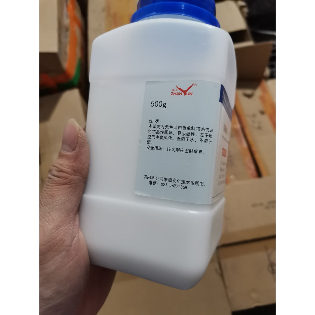 Hoá chất Sodium pyrophosphate decahydrate TSPP CAS 13472-36-1 Na4P2O7 lọ 500g hãng Zhanyun Thượng Hải