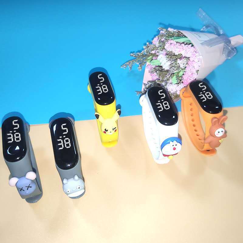 Đồng hồ cho bé trai gái màn hình LED - đồng hồ bé trai gái điện tử đeo tay