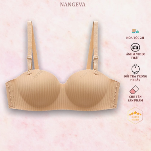 Áo Ngực Su Quả Ngang Không Gọng Chống Tụt Siêu Đẩy Ngực 2288