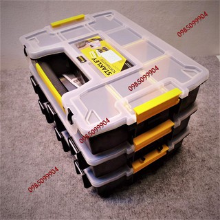 Hộp Stanley STST14021-8 - Thùng đồ nghề ghép nối nhiều ngăn đựng dụng cụ linh kiện ốc vít tháo lắp linh hoạt thông minh