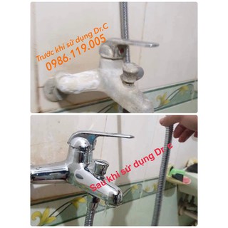 Tẩy cặn canxi nhà tắm
