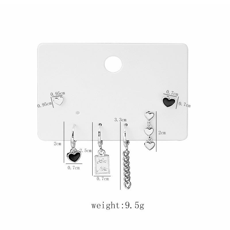 Bộ 6 Khuyên Tai Nữ Phong Cách Retro Thời Trang