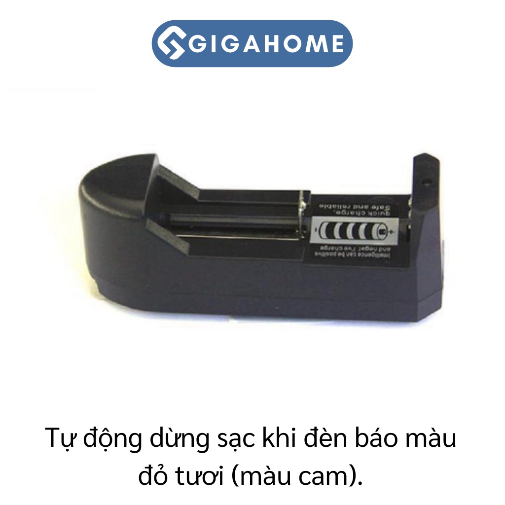 Bộ Sạc Pin Li-ion 18950 GIGAHOME Cho Đèn Pin Siêu Sáng, Tự Động Dừng Khi Xong 5137