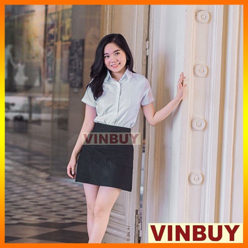 Áo sơ mi trắng nữ tay ngắn DIAMOND designed by VINBUY, form ôm người đẹp, bao chất lượng mua ngay kẻo lỡ | BigBuy360 - bigbuy360.vn