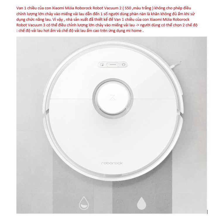 Robot Hút Bụi,Lau nhà Xiaomi Roborock Gen 3 T6(quản lý  bằng  Mi Home Mod  trên đt android,phát thông báo tiếng việt )