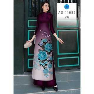 vải áo dài in Hoa