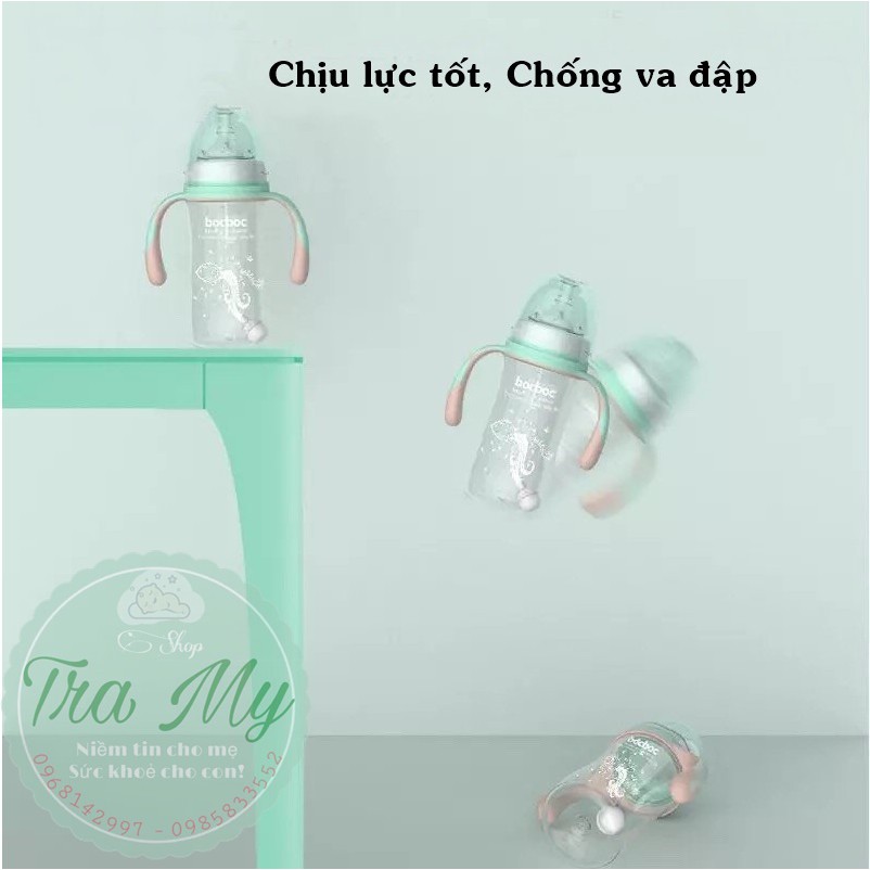 Bình sữa 3 trong 1 cho bé có tay cầm 240ml/300ml