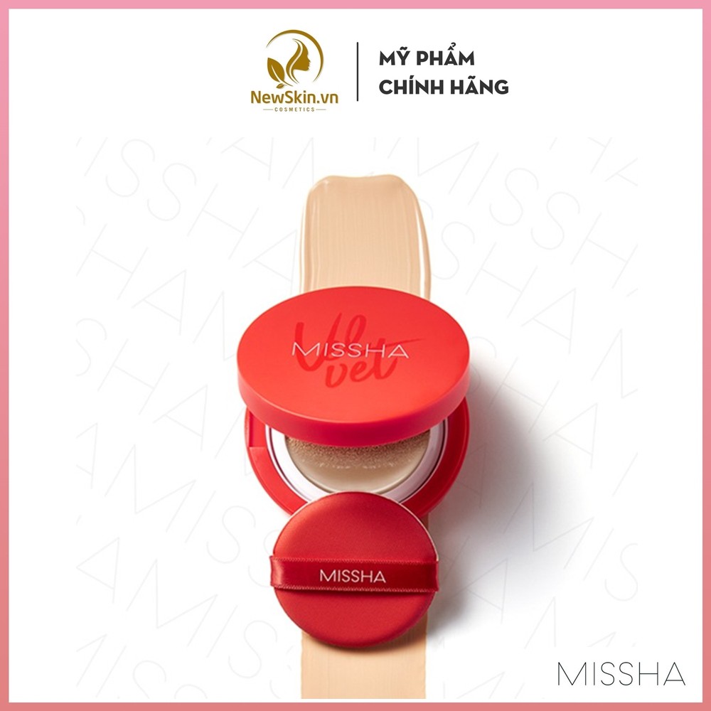 Phấn nước kiềm dầu che phủ cao MISSHA Velvet Finish Cushion SPF50+ PA+++