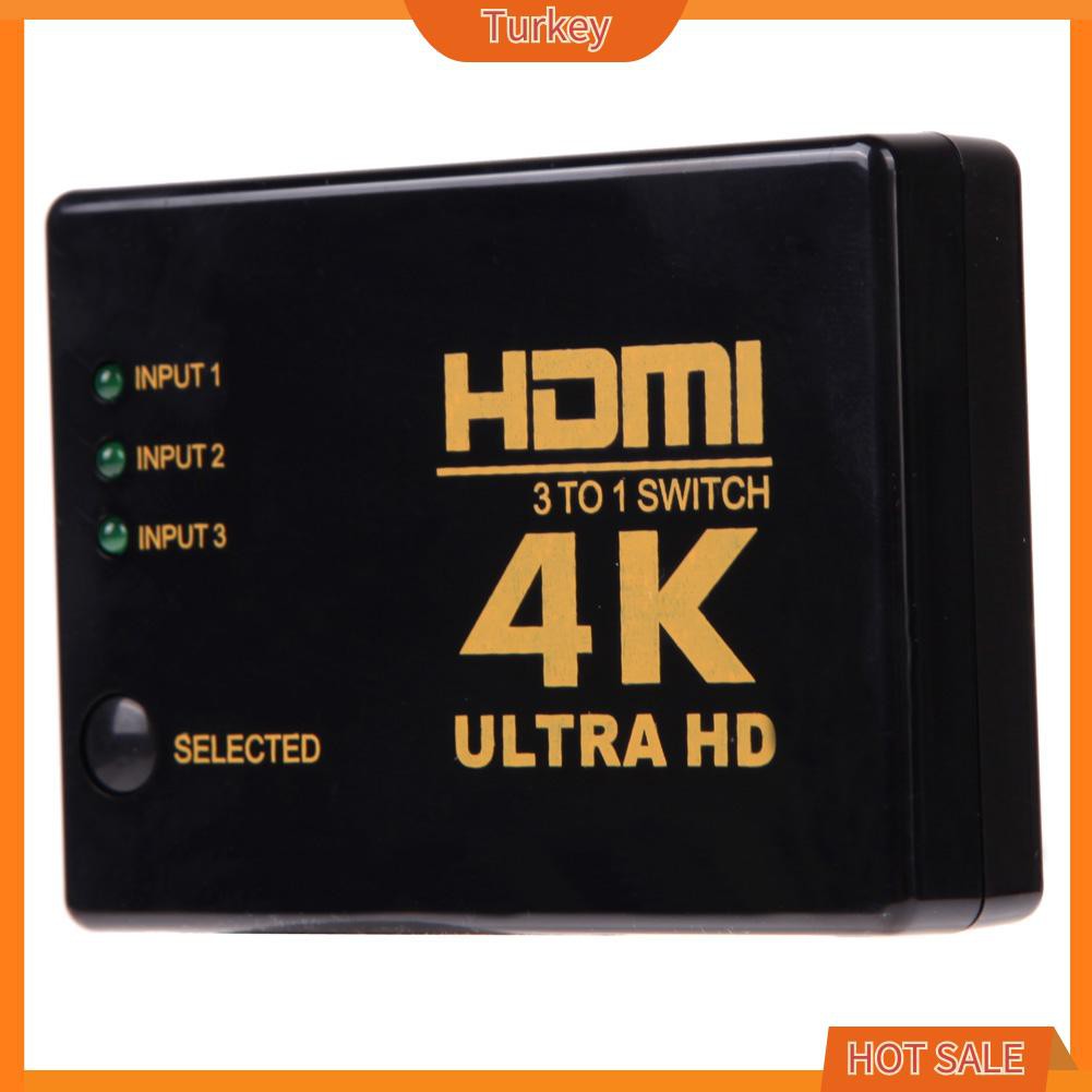 Bộ Chuyển Đổi Tk-4kx2k 3in 1out Hdmi Cho Hdtv Pc