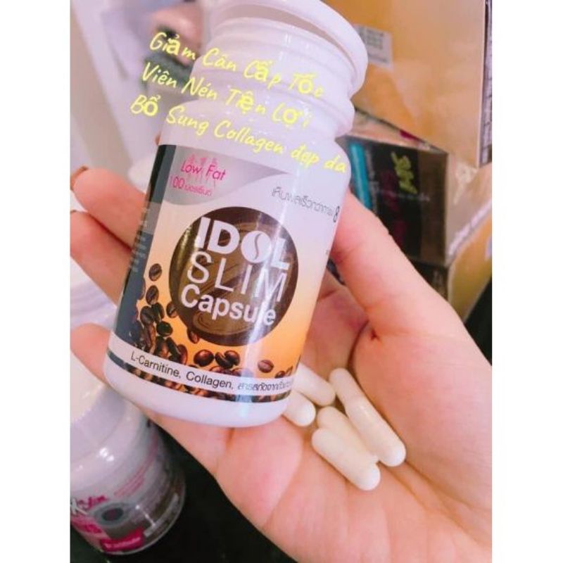 Giảm cân Idol Slim Capsule dạng viên trắng 15 viên Thái Lan