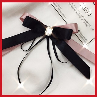 Nơ cài áo🎀Ảnh thật🎀Nơ cài handmade màu đen hồng không đụng hàng