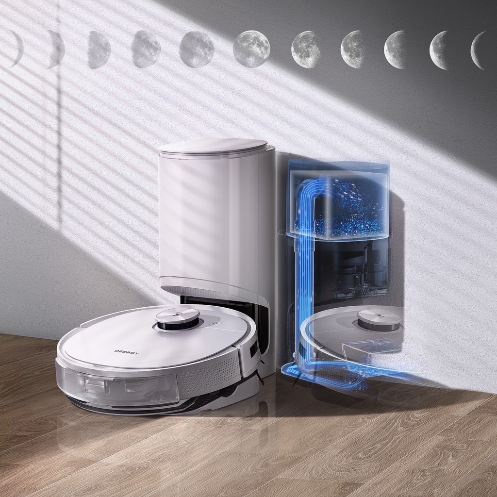 [Mã BMBAU300 giảm 10% đơn 499K] Robot Hút Bụi Lau Nhà Ecovacs Deebot T9 Plus có Dock Hút Rác Tự Động, Lực Hút 3000Pa