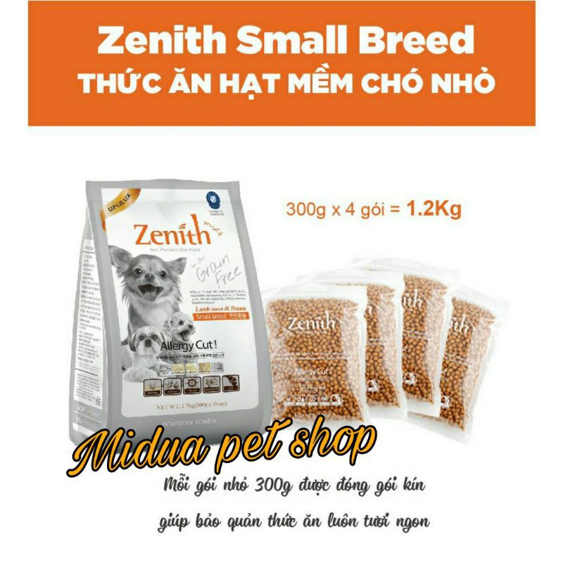 300g thức ăn hạt mềm cho chó nhỏ ZENITH SMALL BREED