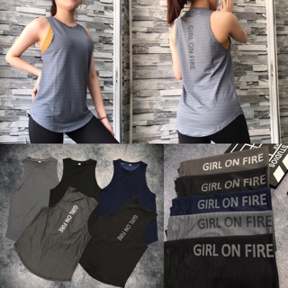 Tank top Girl on fire