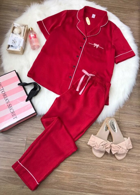 Bộ lụa pijama victoria secret