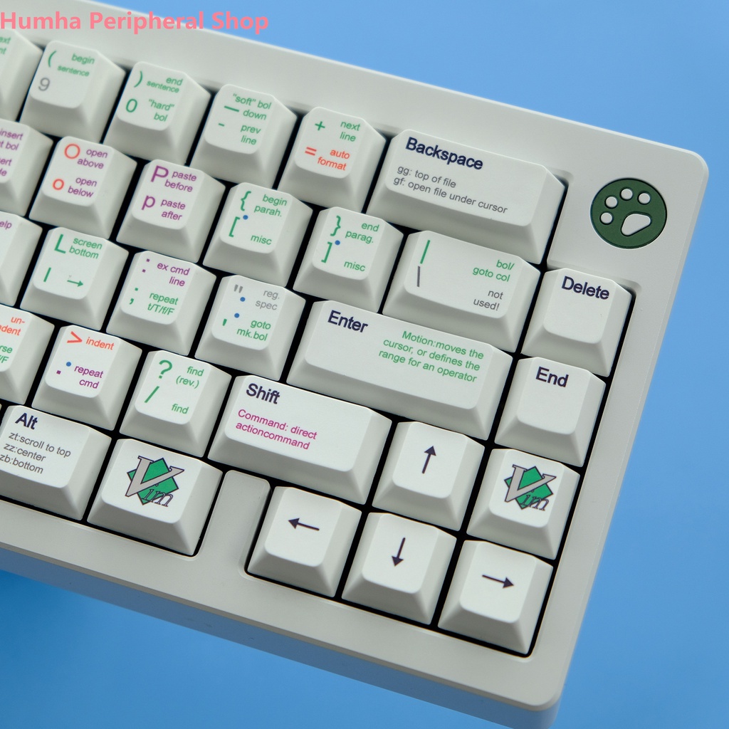 Humha VIM Nắp Bàn Phím Cơ Chất Liệu PBT Nhuộm Màu Cherry profile Cá Tính