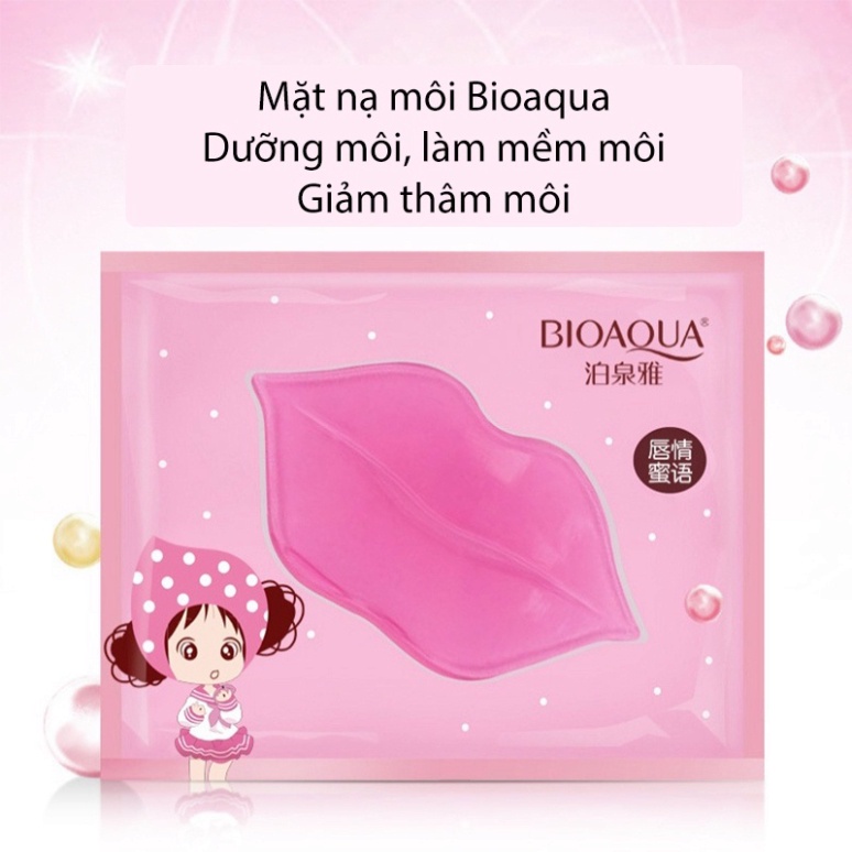 Mặt nạ dưỡng môi nội địa trung Biaqua Images - Mặt nạ collagen giảm thâm môi làm mềm môi BMNMOI1