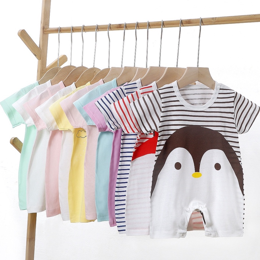 Bộ Áo Liền Quần cotton Cho Trẻ Sơ Sinh Từ 0-24 Tháng Tuổi