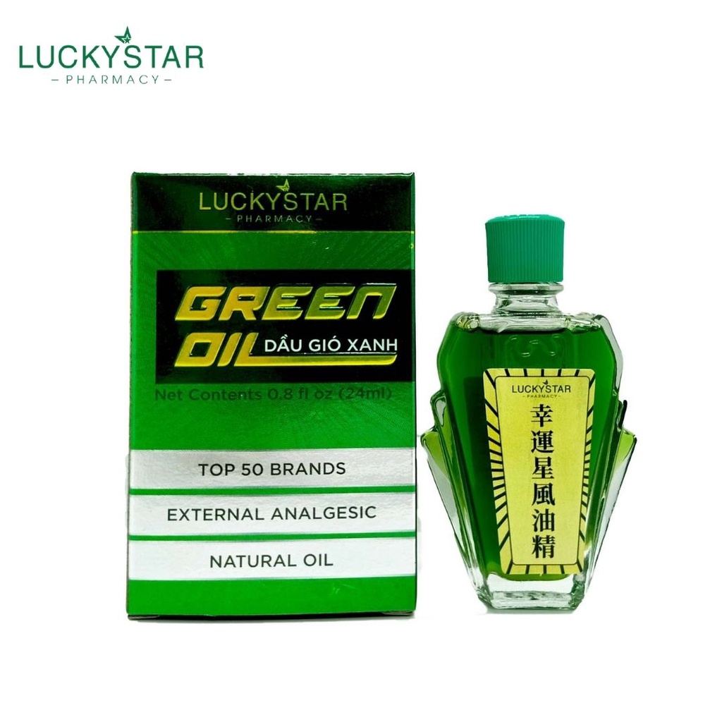 Dầu Gió Xanh Lucky Star - Chai*24ml