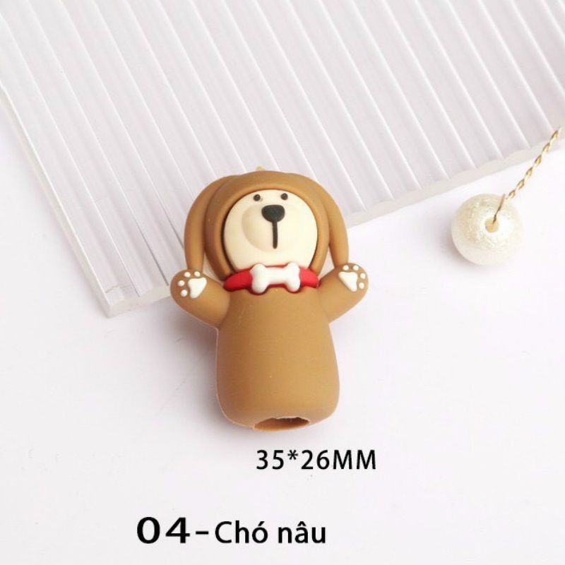 Bọc đầu kìm hình thú cute - bọc đầu kìm silicon chuyên dụng ngành nail