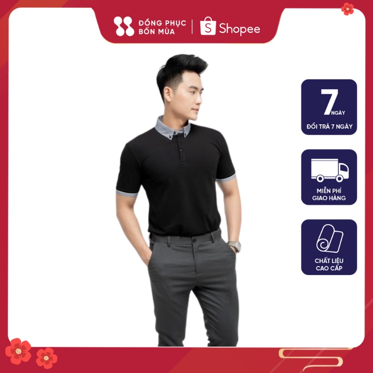 [HÀNG LOẠI 1] Áo thun cổ bẻ nam nữ - Màu vàng - Thun mè mát mẻ, co giãn 2 chiều, đủ size sẵn hàng kèm video