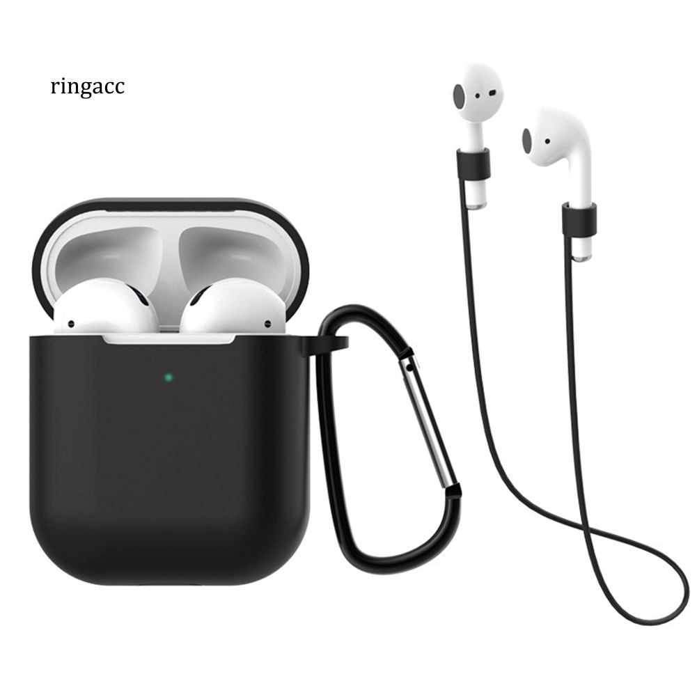 Hộp Đựng Bảo Vệ Tai Nghe Airpods 1 / 2 Có Móc Khóa Tiện Dụng