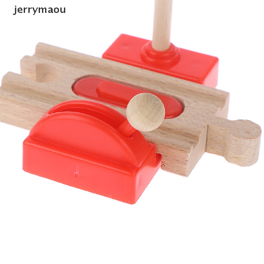 [JER] Đèn Giao Thông Bằng Gỗ Có Từ Tính Tương Thích Với Đường Ray Xe Lửa