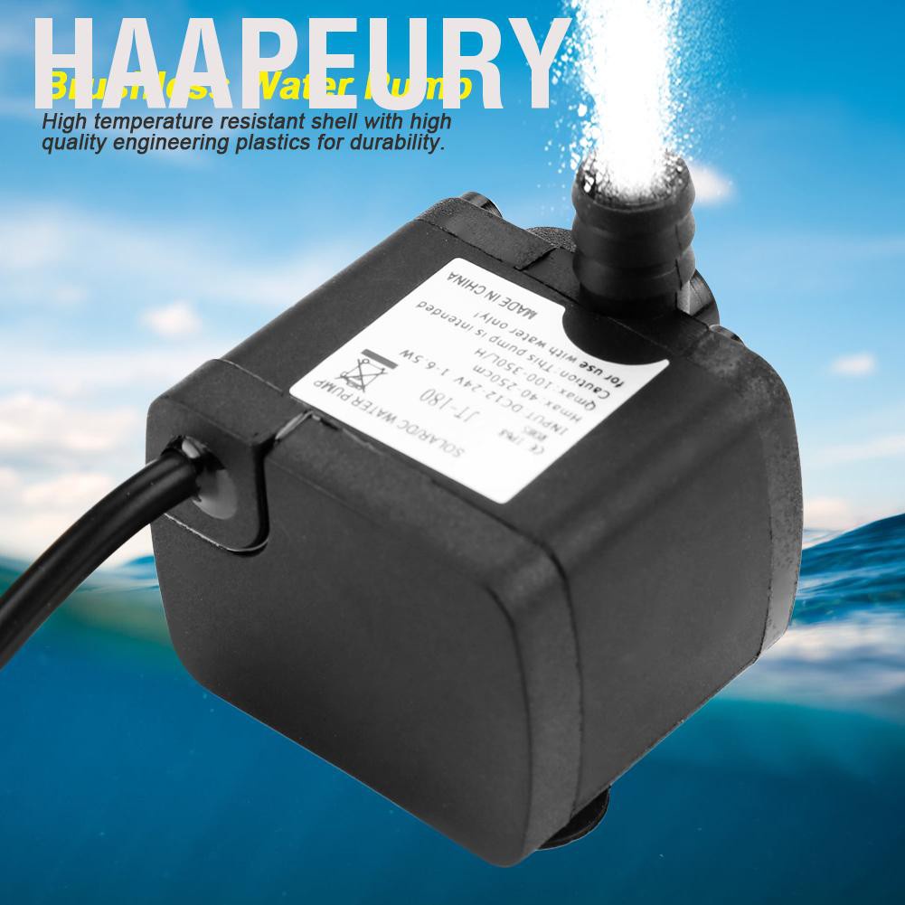 Mini DC Brushless Low Noise Water Pump for Solar Heater Fish Tank 24V -40℃~100℃