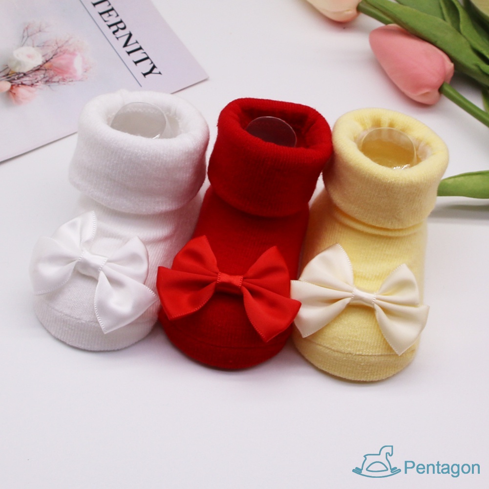 Vớ Công Chúa Gắn Nơ Thời Trang Cho Bé 0-12 Tháng Tuổi