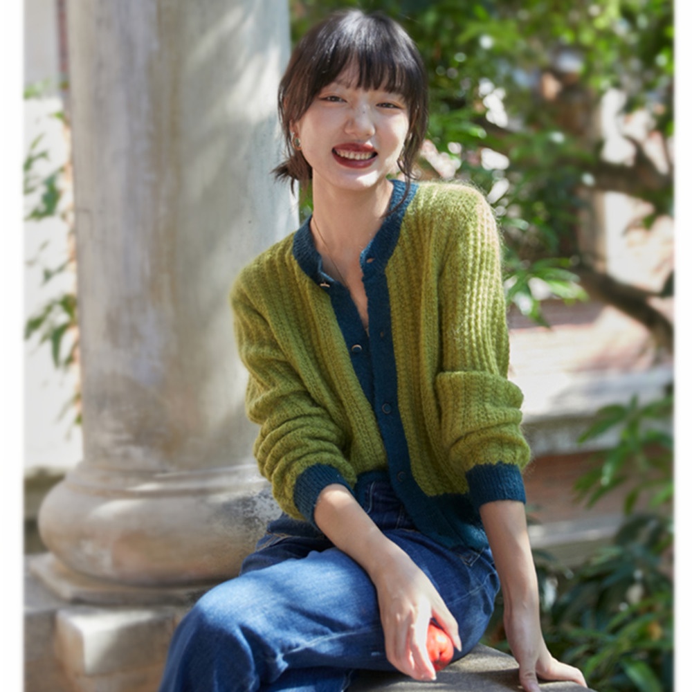 Áo khoác cardigan dệt kim phong cách hàn quốc thời trang cho nữ
