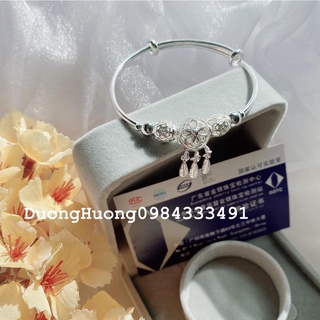 Vòng tay bạc charm Dreamcatcher Xinh Xắn kèm hộp nhung và phiếu kiểm định