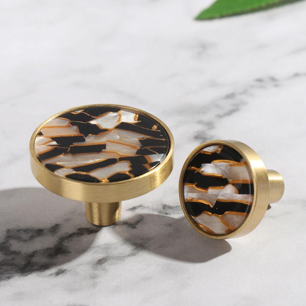 PISTA 1 Tay Nắm Cửa Tủ Bằng Đồng Họa Tiết Vỏ Sò