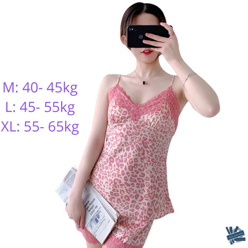 Đồ Bộ Mặc Nhà Tiểu Thư Cao Cấp Bằng Lụa Satin Kiểu Hàn Quốc Màu Hồng Sang Chảnh Dễ Thương | BigBuy360 - bigbuy360.vn